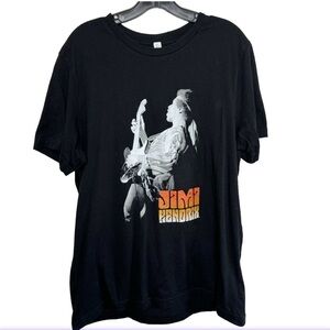 Jimi Hendrix Blues Centric Black Band Tee XL Cotton S/S Guitar